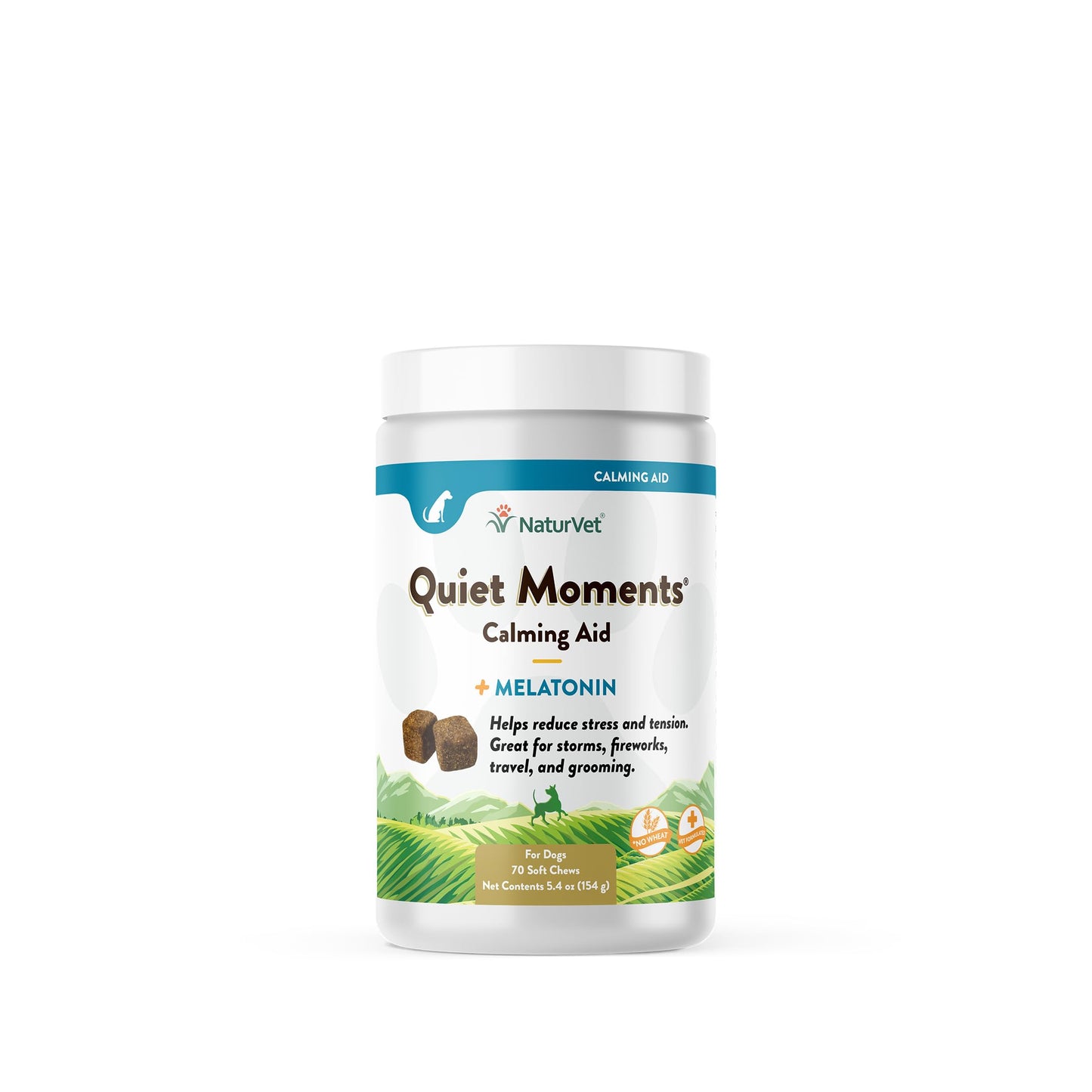 NaturVet Quiet Moments Calming Aid – Stress Support for Anxious Dogs